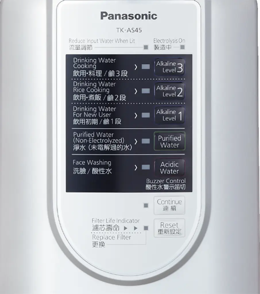 Máy lọc nước iON kiềm Panasonic TK-AS45